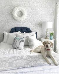 Were all about adding subtle touches to our homes any way we can, and because french style is so soft and calming, its the perfect style to incorporate into the bedroom. Stencil Your Bedroom Walls With A Diy Classic Damask Wallpaper Look Royal Design Studio Stencils