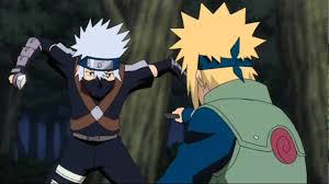Pin On Kakashi Vs Minato Full Fight Battle English Dub Kakashi Obito Rin Bell Test