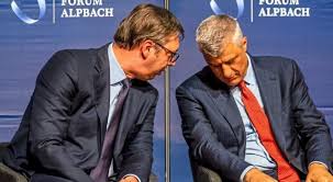 RÃ©sultat de recherche d'images pour "vucic thaci kosovo"