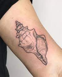 Download conch shell stock vectors. Crispy Francis On Instagram A Conch Shell This Was Fun And Different Seashell Tattoos Shell Tattoos Small Forearm Tattoos