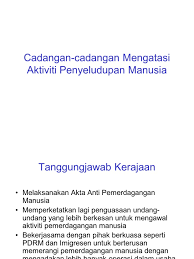 Check spelling or type a new query. Cadangan Cadangan Mengatasi Aktiviti Penyeludupan Manusia