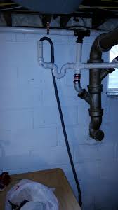 I have seen a few just vented into the basement and the homeowners were not growing horns. Washer Drain Pipe Too High Suggestions Home Improvement Stack Exchange