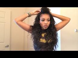 Half Up Half Down Bun Tutorial With A U Part Womens Hairstyles Hair Styles Long Hair Styles