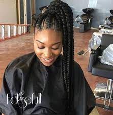 Shop Edgefull Com And Naturally Cover Up A Thinning Hairline Hair Styles Braided Hairstyles Goddess Braid Ponytail