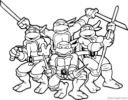 Help your kids celebrate by printing these free coloring pages, which they can give to siblings, classmates, family members, and other important people in their lives. Ninja Turtles Coloring Pages Coloringall