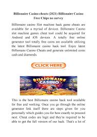 Pop slots online hack and cheats for ios and android latest has been published after epic three weeks beta testing, which ended with great success. Billionaire Casino Cheats 2021 Billionaire Casino Free Chips No Survey By Billionaire Casino Hack Ios No Survey Issuu