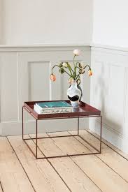 Coffee table distressed cedar wood and stainless steel legs standar size 48″x48″x14″h custom made available. Hay Tray Table Large Chocolate Finnish Design Shop
