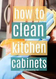 Diy cabinet cleaner using vinegar if you're looking for a natural cleaner, grab some white vinegar from the cabinet and some water. How To Clean Kitchen Cabinets Creative Homemaking