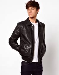 Asos Leather Bomber Jacket Mens Leather Bomber Jacket Leather Bomber Jacket Leather Jacket