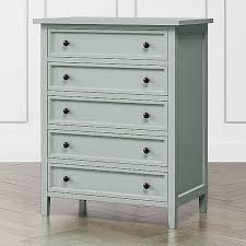 Who said all dressers have to be wood, black, or white? Blue Dressers Crate And Barrel