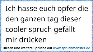 Scheiss Nachmacher Ich Hasse Euch Spruchmonster De