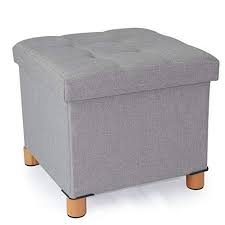 Cassilia Foldable Storage Ottoman Square Cube Coffee Table Multipurpose Footrest Stool For Living Room Footrest Living Room Decor Apartment Living Room Photos