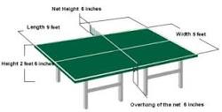 Table Tennis Room Size, Court and Table Dimensions