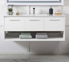 Backed by expert customer service. Evanna 48 Single Sink Floating Vanity With Doors Pottery Barn