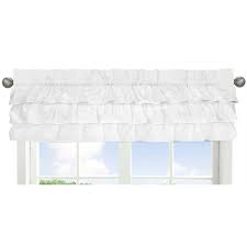 Check spelling or type a new query. Sweet Jojo Designs Solid Color White Shabby Chic Ruffle Harper Collection Window Curtain Valance 54in X 15in Overstock 20677031