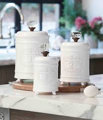 Cooksmart ceramic tea coffee sugar canisters kitchen storage woodlands. Kitchen Canisters Dillard S