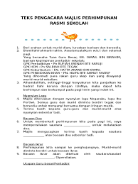 Assalamualaikum dan salam sejahtera pada hari ini, ieqa akan kongsikan contoh skrip atau teks pengacara majlis yang ieqa pernah sediakan sebelum ini. Teks Pengacara Majlis Perhimpunan Rasmi Sekolah Guru