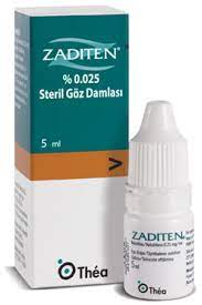 zaditen goz damlasi 5 ml ilaci fiyati yan etkileri endikasyonlari nedir