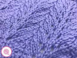 Checkered lace zig zag free knitting stitch. Feather Lace Stitch For Loom Knitters With Instructions Tutorial Video And Chart