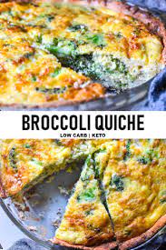 Broccoli Quiche Low Carb Option Recipe Broccoli Quiche Low Carb Recipes Snacks Diet Breakfast Recipes