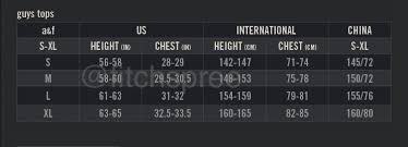 Best Of Abercrombie Size Chart Cooltest Info