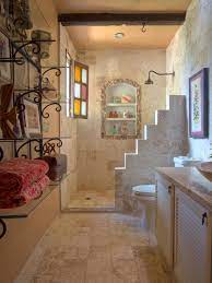 Mexican travertine tile bathroom in 8 x 12 tumbled tiles. Hacienda Style Living In The City 2016 Home Tour Participant Partially Furnished W Banos De Estilo Rustico Diseno De Banos Chicos Decoracion De Casa Mexicana