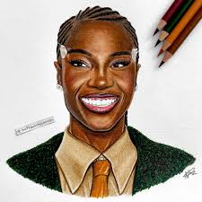 IT'S @doechii 🐊🐊✏️ This week I drew the new Queen of rap Doechii. She's  gone from strength to strength with her unique flow, with her mix tape  “Alligator Bites Never Heal” winning