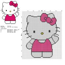 I am not sure but the link should be working, try. Hello Kitty With Purple Dress Free Cross Stitch Pattern 65 X 79 Stitches 4 Dmc Colors Threads Stitch Patterns Kawaii Cross Stitch Cross Stitch For Kids