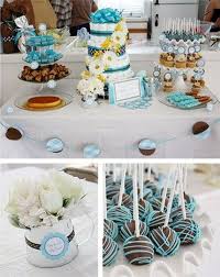 A baby boy is on the method as well as this interesting time calls for party. Pin By Merina Fuataga On Party Ideas Baby Shower Desserts Baby Shower Sweets Baby Shower Dessert Table