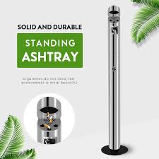 Best diy outdoor ashtrays from outdoor ashtray for the smokers so cute put your butts. Outdoor Stainless Steel Standing Ashtray Cigarette Ash Bin Thicken Stand Up Windproof Ashtray Creative Smokeless Metal Ashtrays Ashtrays Aliexpress