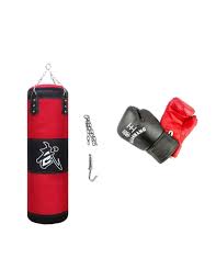 Kit All in One da Boxe 10749 con Sacco Guantoni e Gancio per Allenamenti