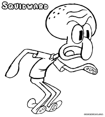 Home » spongebob and squidward coloring pages. Squidward Printable Page 4 Line 17qq Com