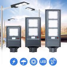 20w 40w 60w Solar Led Street Light Pir Motion Sensor Radar Induction Wall Lamp Pole Sale Banggood Com
