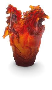Horse Vase Amber Daum Daum Vase Lalique