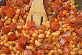 This comforting, economical, easy to make hot dog casserole with beans, green bell pepper, onions, and cheese is sure to be a hit with the whole family! Quick Stovetop Franks Beans Recipe Video Beanie Weenies