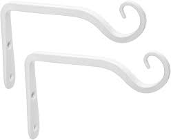 Wall mounted planter hook for unique vertical plant display. Mkouo 2 Pack Wall Hook Hanging Plant Bracket Decorative Straight Plant Hanger For Bird Feeders Planters Lanterns Wind Chimes Indoor Outdoor White 15cm Amazon Co Uk Garden Outdoors