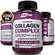 Multi Collagen Pills 2250mg Anti Aging Collagen Pills Collagen Supplements Supplements