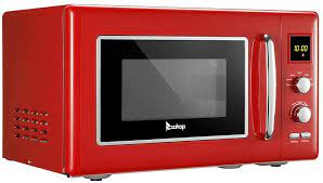 I received my microwave in a timely manner and it was package. Buy Retro Microwave Countertop Microwave Oven With Silver Handle Red Online In Indonesia B094x9jc5g