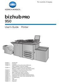 Download the latest version of the konica minolta bizhub 283 driver for your computer's operating system. Konica Minolta Bizhub Pro 950 User Manual Pdf Download Manualslib