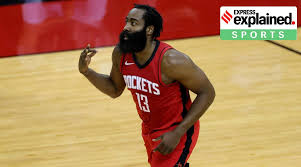 Houston rockets guard james harden painted by robert bruno from brooklyn, new york. Explained Can James Harden S Trade To Brooklyn Nets Check Lebron James And Lakers Explained News The Indian Express