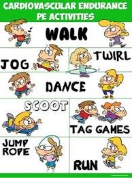 Pe Poster Cardiovascular Endurance Pe Activities Physical Education Lessons Elementary Physical Education Pe Activities