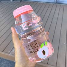 Large Yakult Style Bottle 8 Colors Cute Water Bottles Cute Food Water Bottle