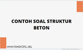 Persentase butiran yang lolos ayakan no. Contoh Soal Struktur Beton Tekniksipil Org
