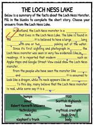 Loch Ness Monster Facts Worksheets For Kids Teaching Resource Loch Ness Monster Facts Worksheets For Kids Loch Ness Monster