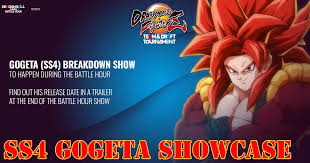 Bandai namco dropped more details this morning about their upcoming livestream for the dragon ball games battle hour.with the support of shueisha inc. Super Saiyan 4 Gogeta Showcase For Dragon Ball Fighterz Slated For 12 30 P M Pt
