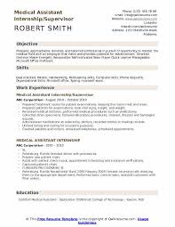 Medical Assistant Internship Resume Samples Qwikresume