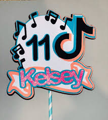 Tiktok 2d Cake Topper Cake Toppers Party Printables Free Topper