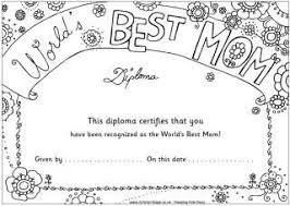 Colouring Diplomas Mother S Day Activities Mothers Day Crafts Mothers Day Coloring Pages