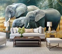 Maybe you would like to learn more about one of these? Elephants In The Wild 3d 5d 8d Wall Murals Custom Wallpaper Design Dcwm20061370 Decor City