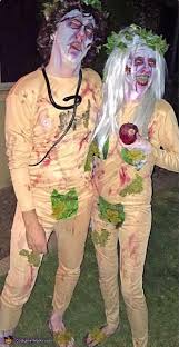 It's a great excuse to bring healthy snacks in the form of apple slices to any party, after all. Zombie Adam Eve Costume Diy Costumes Under 25